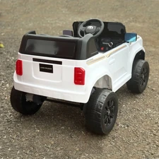 Детский электромобиль 2155FDEBLR-1(24V) белый Toyota с мягким сиденьем фото 14