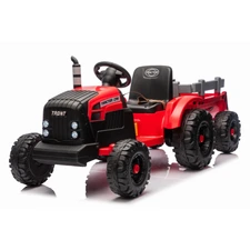 Детский электромобиль M 6285EBLR-3(24V) красный трактор с прицепом купить