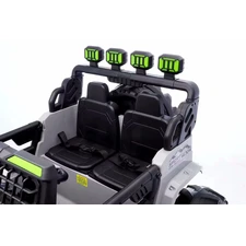 Детский электромобиль M 6380EBLR-11(24V) серый двухместный джип с четырьмя моторами фото 16