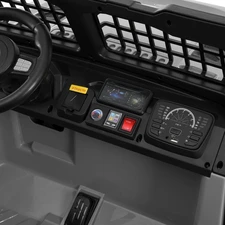 Детский электромобиль M 6380EBLR-11(24V) серый двухместный джип с четырьмя моторами фото 15