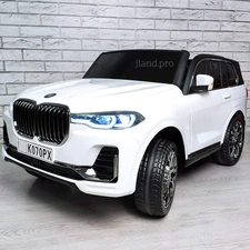Двухместный детский электромобиль M 6364EBLR-1 белый BMW четыре мотора фото 14