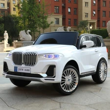 Двухместный детский электромобиль M 6364EBLR-1 белый BMW четыре мотора купить