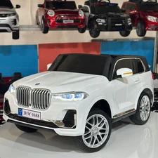 Двухместный детский электромобиль M 6364EBLR-1 белый BMW четыре мотора фото 41
