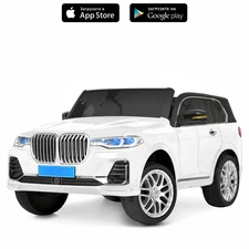 Двухместный детский электромобиль M 6364EBLR-1 белый BMW четыре мотора фото 92