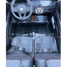 Двухместный детский электромобиль M 6364EBLRS-2 черный автопокраска фото 28