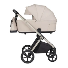 Универсальная коляска 2 в 1 Carrello Ultra CRL-6557 Vintage Beige бежевая с люлькой и прогулочным блоком фото 54