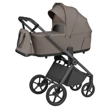 Универсальная коляска 2 в 1 Carrello Ultra CRL-6557 Sugar Brown коричневая с люлькой и прогулочным блоком