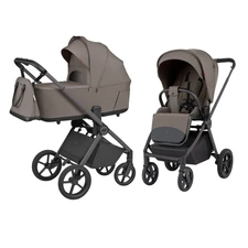Универсальная коляска 2 в 1 Carrello Ultra CRL-6557 Sugar Brown коричневая с люлькой и прогулочным блоком купить