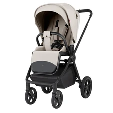 Универсальная коляска 2 в 1 Carrello Ultra CRL-6557 Milk Grey светло-серая с люлькой и прогулочным блоком фото 14