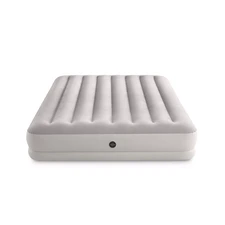 Надувная велюр кровать Intex 64179 с USB насосом 203 х 152 х 30 см купить