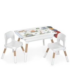 Детский столик Bambi M 6391 разноцветный с двумя стульчиками
