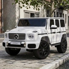 Детский электромобиль JJ2288EBLR-1(24V) белый двухместный Mercedes