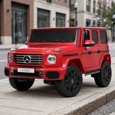 Детский электромобиль JJ2288EBLR-3(24V) красный двухместный Mercedes