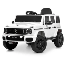 Детский электромобиль JJ2580EBLR-1(24V) белый Mercedes с мягким сиденьем купить