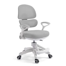 Детское кресло Bambi M 6482-11 серое с регулируемой высотой