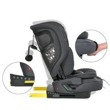 Детское автокресло El Camino i-Pro ME 1234 Gray серое Isofix и Top Tether фото 63