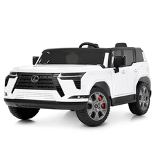 Двухместный детский электромобиль M 6409EBLR-1 белый Lexus с четырьмя моторами купить