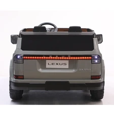 Двухместный детский электромобиль M 6409EBLR-11 серый Lexus с четырьмя моторами фото 14