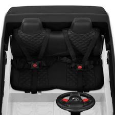 Двухместный детский электромобиль M 6409EBLR-13 бежевый Lexus с четырьмя моторами фото 16