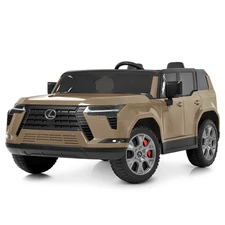 Двухместный детский электромобиль M 6409EBLR-13 бежевый Lexus с четырьмя моторами купить