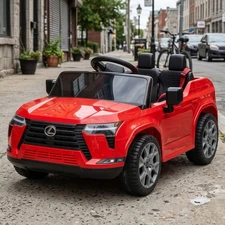 Детский электромобиль джип M 6410EBLR-3 красный Lexus с пультом управления