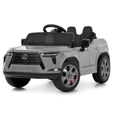 Детский электромобиль джип M 6410EBLR-11 серый Lexus с пультом управления купить