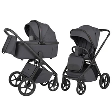 Универсальная коляска 2 в 1 Carrello Vector CRL-6700 Ample Grey темно-серая с сумочкой купить