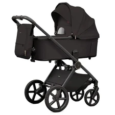 Универсальная коляска 2 в 1 Carrello Ultimo CRL-6701 Sable Black черная с чехлом на ножки