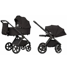 Универсальная коляска 2 в 1 Carrello Ultimo CRL-6701 Sable Black черная с чехлом на ножки купить