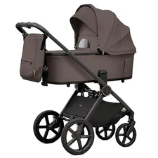 Универсальная коляска 2 в 1 Carrello Ultimo CRL-6701 Lucky Brown коричневая с чехлом на ножки