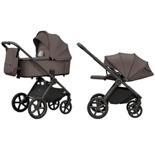Универсальная коляска 2 в 1 Carrello Ultimo CRL-6701 Lucky Brown коричневая с чехлом на ножки купить