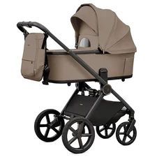 Универсальная коляска 2 в 1 Carrello Ultimo CRL-6701 Acoustic Beige бежевая с чехлом на ножки