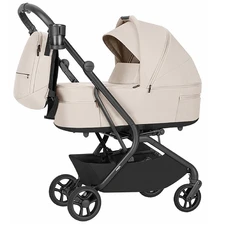 Универсальная коляска 2 в 1 Carrello Magia CRL-6655 Laguna Beige светло-бежевая с чехлом на ножки