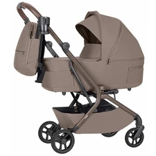 Универсальная коляска 2 в 1 Carrello Magia CRL-6655 Cocoa Beige коричневая с чехлом на ножки