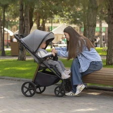 Прогулочная коляска Carrello Bravo CRL-5515 Forest Grey серая с подстаканником фото 37