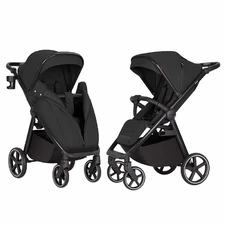 Прогулочная коляска Carrello Bravo SL Deluxe CRL-5520 Ink Black черная с чехлом на ножки фото 41