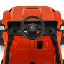 Детский электромобиль джип M 6312EBLR-7(24V) оранжевый с мягкими EVA колесами фото 86