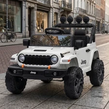 Детский электромобиль джип M 6312EBLR-1(24V) белый с мягкими EVA колесами