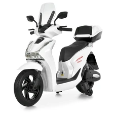 Детский мотоцикл скутер M 6535EL-1(24V) белый Honda мотор 500W фото 14