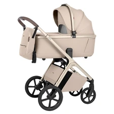 Универсальная коляска 2 в 1 Carrello Vector CRL-6553 Seashell Beige бежевая алюминиевая рама