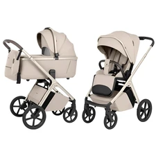 Универсальная коляска 2 в 1 Carrello Vector CRL-6553 Seashell Beige бежевая алюминиевая рама купить