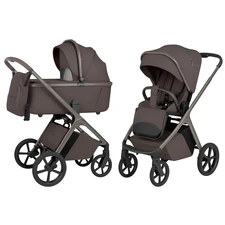 Универсальная коляска 2 в 1 Carrello Vector CRL-6553 Coffee Beige коричневая алюминиевая рама купить