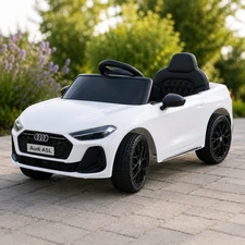 Детский электромобиль M 6506EBLR-1 белый Audi с двумя моторами по 35W купить