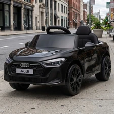 Детский электромобиль M 6506EBLR-2 черный Audi с двумя моторами по 35W