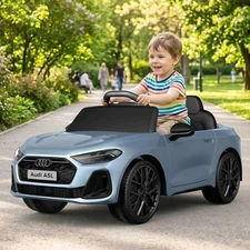 Детский электромобиль M 6506EBLR-4 синий Audi с двумя моторами по 35W фото 14