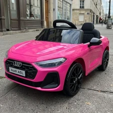 Детский электромобиль M 6506EBLR-8 розовый Audi с двумя моторами по 35W