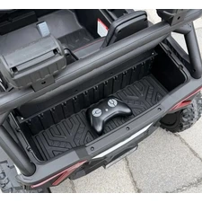 Двухместный детский багги M 6481EBLR-1(24V) белый с мягкими EVA колесами фото 11