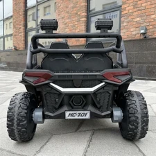 Двухместный детский багги M 6481EBLR-1(24V) белый с мягкими EVA колесами фото 41