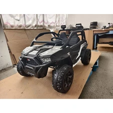Двухместный детский багги M 6481EBLR-1(24V) белый с мягкими EVA колесами фото 63