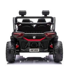 Двухместный детский багги M 6481EBLR-3(24V) красный с мягкими EVA колесами фото 71